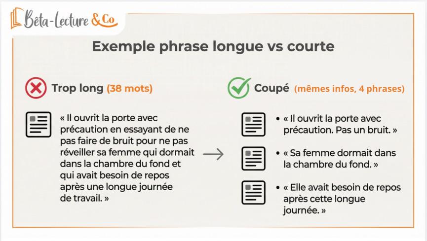 Exemple-phrase-trop-longue-vs-phrase-courte-et-claire-pour ameliorer-son-style