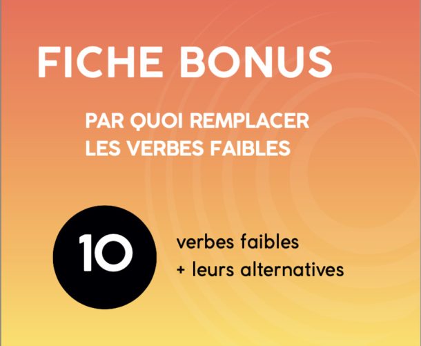 fiche-bonus-dix-verbes-faibles-et-leurs-alternatives